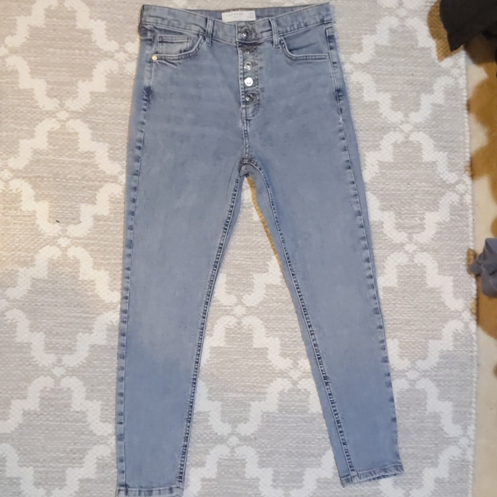 Size 30 Topshop high waisted skinnies